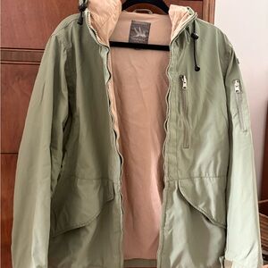 Spiewak Men's Two-Tone Hooded Jacket in Olive Green
